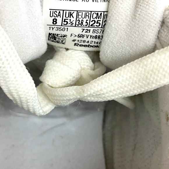 Reebok club C 85 white leather low top sneakers ladies sz 8 - Picture 8 of 9